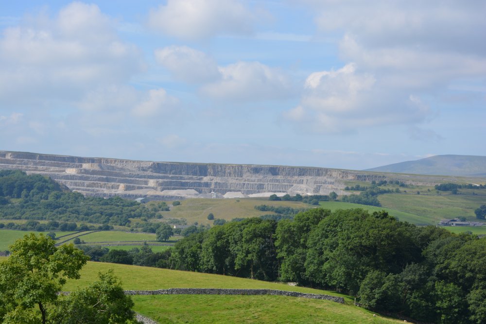Horton Limestone Quarry Climbing Pen-y-ghent, walk from Horton-in-Ribblesdale