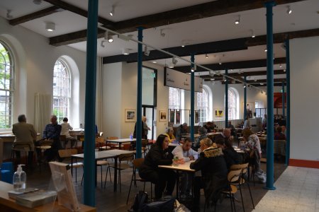 The 'inside' cafe in the Bluecoat Chambers Liverpool