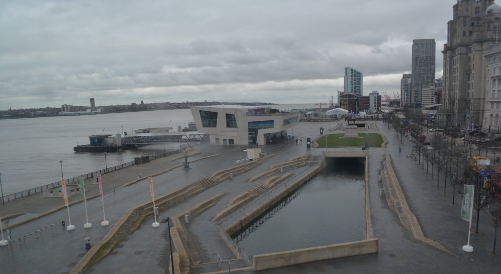 View of the Pier Head from the Museum of Liverpool