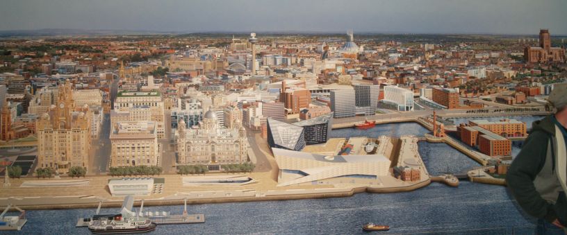 Ben Johnson's 'Liverpool Cityscape' painting Museum of Liverpool