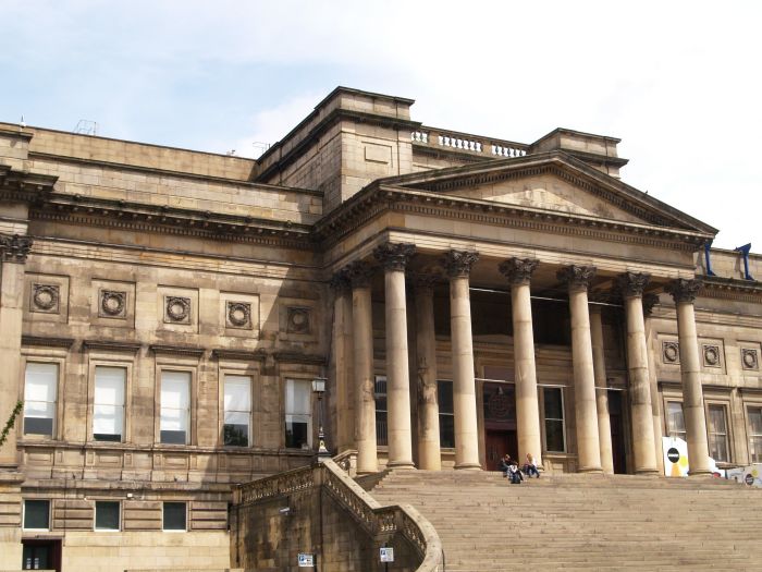 grand entrance to the Liverpool World Museum Liverpool