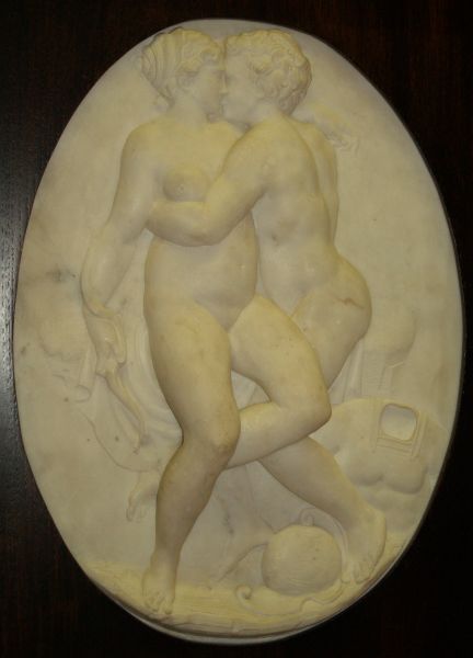 'Mars and Venus' carved marble by Stoldi di Gino Lorenzi 1553/1554 to 1583 Walker Art Gallery Liverpool