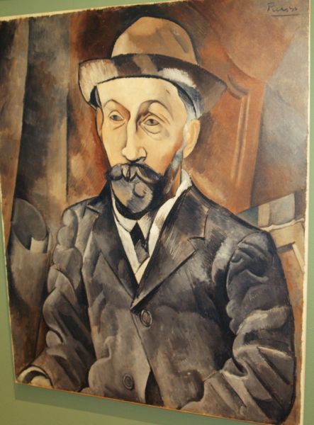 Portrait painting of the dealer 'Clovis Sagot' from ~1909 by Pablo Picasso Walker Art Gallery Liverpool