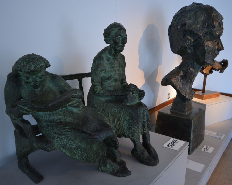 Female Head bronze sculpture from 1959 by the sculptor William Chattaway Herbert Art Gallery & Museum Coventry