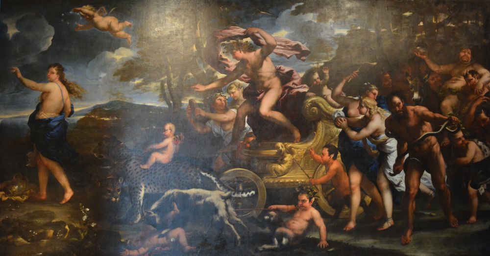 Bacchus and Ariadne 1677 oil on canvas painting by Luca Giordano Herbert Art Gallery & Museum Coventry