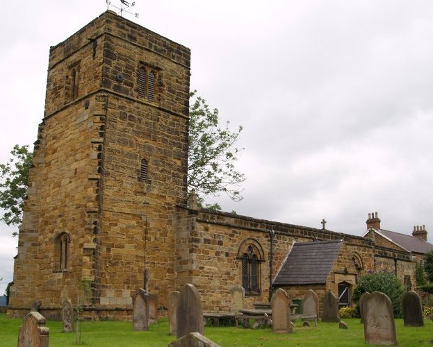 25. The little gem of the well preserved Norman Church of St Nicholas in the village of Husthwaite near Coxwold, North Yorkshire.
