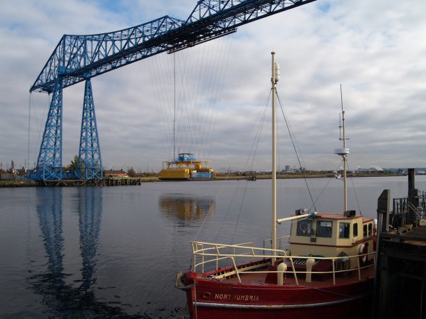 12. The wondrous engineering that went into the construction of the Transporter Bridge over the River Tees near Teesside-Middlesbrough, Cleveland, England.
