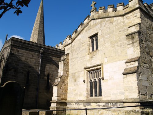 The east end of St Peter and St Paul Church, Pickering.

