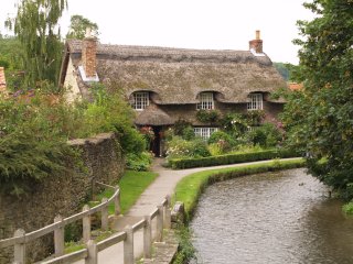 The pretty Thatched Cottage, Thornton-le-Dale, North Yorkshire, England
