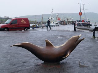 The 'naughty but nice' Heavenly Sins Cafe and Wine Bar, 'appropriately' opposite St Mary's Catholic Church, Dingle, Dingle Peninsular, County Kerry, Ireland provides good snacks before or after 'touring' the town or taking a boat trip to see 'Fungi' the dolphin or 'its' successor?