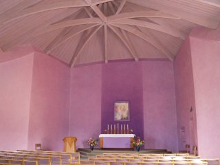 The inside of the church - Botton Community, Danby Dale, North York Moors, North Yorkshire, England