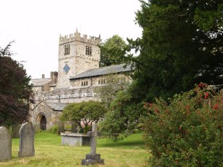 St Andrew's Parish Church originally dating from ~1130 - Sedbergh, East Cumbria, Yorkshire Dales National Park, Northern England