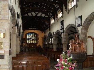 St Andrew's Parish Church originally dating from ~1130 - Sedbergh, East Cumbria, Yorkshire Dales National Park, Northern England