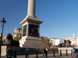Nelson's Column, Trafalgar Square, London Town-City, England