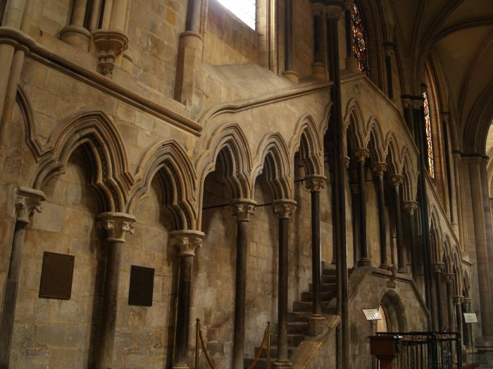 Beverley Minster: The 'Night stairs' for the monks to come done for matins and prayers