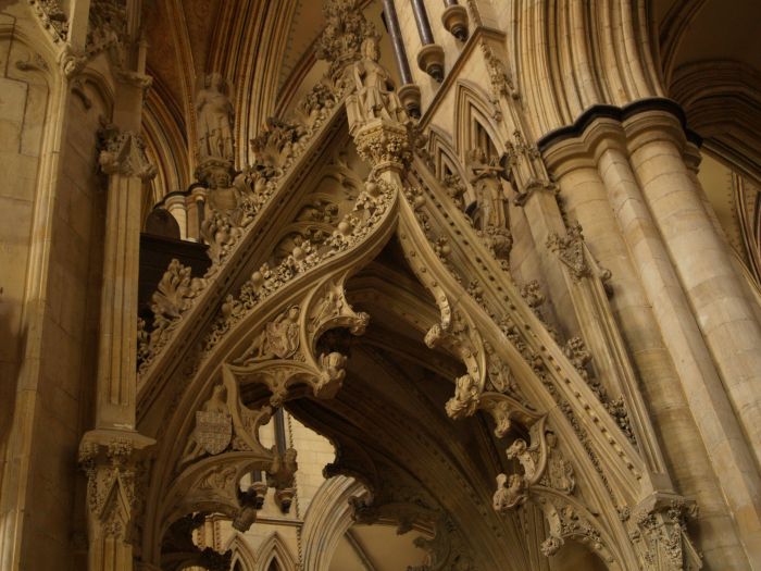 Beverley Minster: Part of the Percy Screen, an exquisite piece of stone and carving