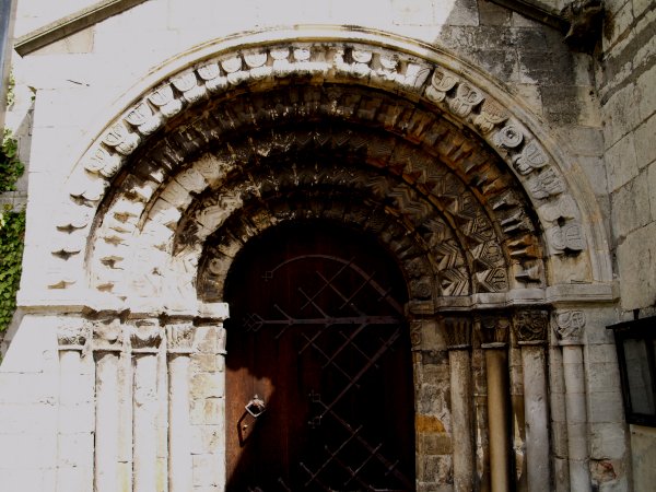 The impressive mid-12th century Norman south door (~1160) of St Helen, Stillingfleet
