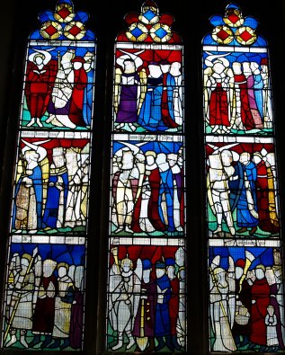 Stained glass of the Church of All Saints, York.