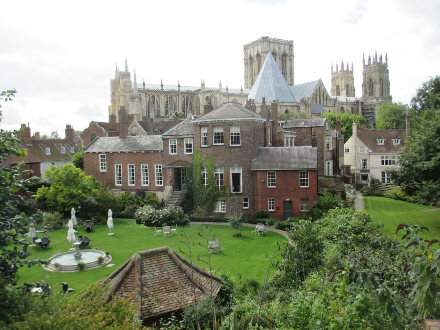 view of Grays Court, York's city walls