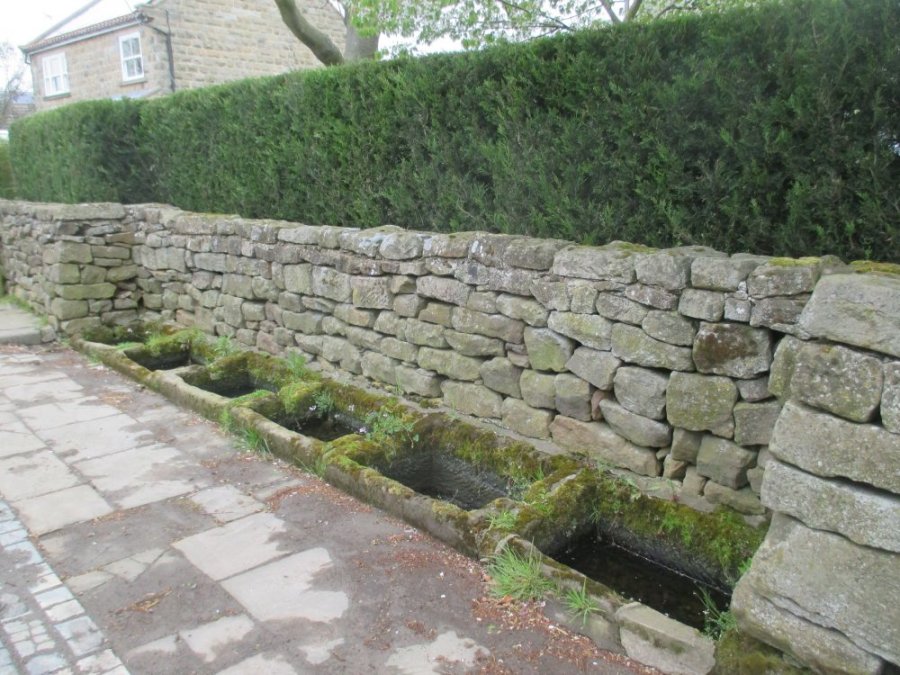 water troughs A walk from Moorsholm Village to Kilton Castle, industrial archaeology, Cleveland, north-east England