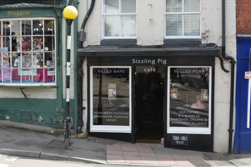 Sizzling Pig cafe, Market Place Wirksworth, Derbyshire