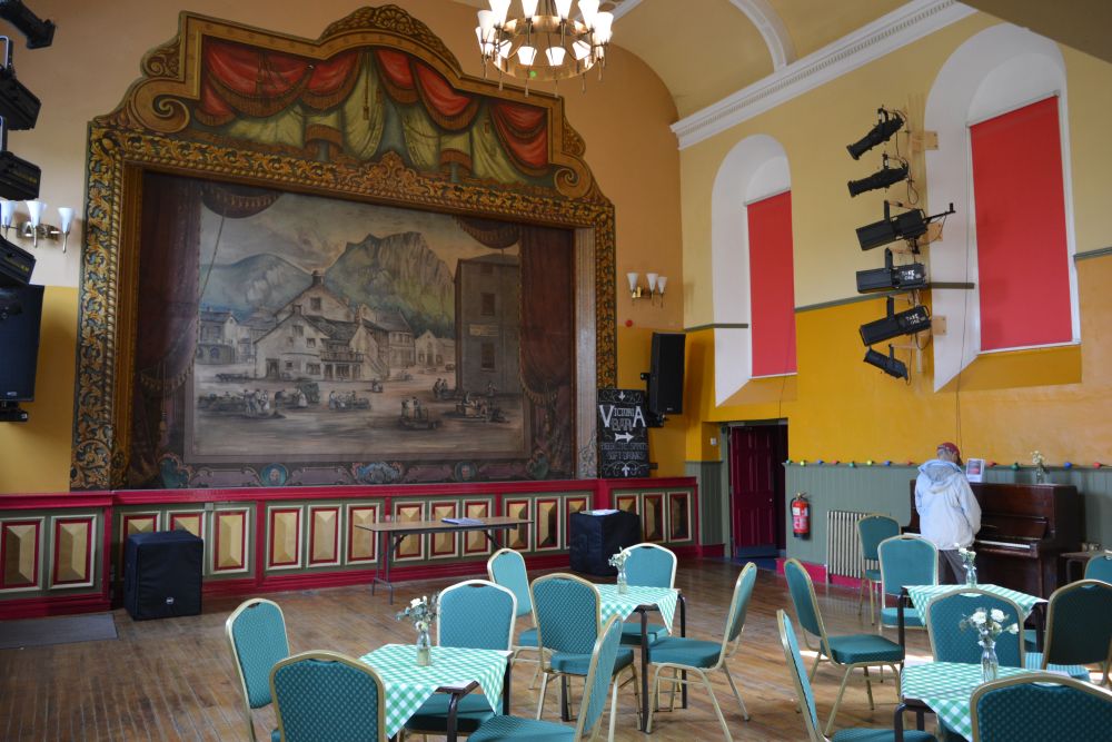 refurbished theatre interior of Settle's Victoria Hall