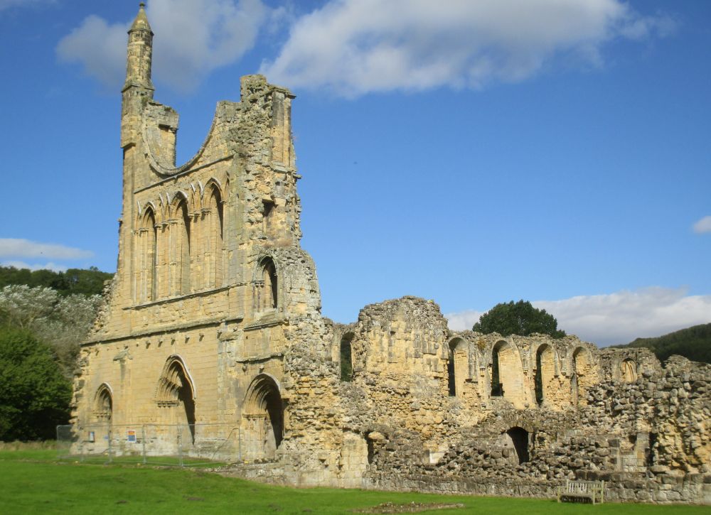 General view of Byland Abbey Ryedale North Yorkshire