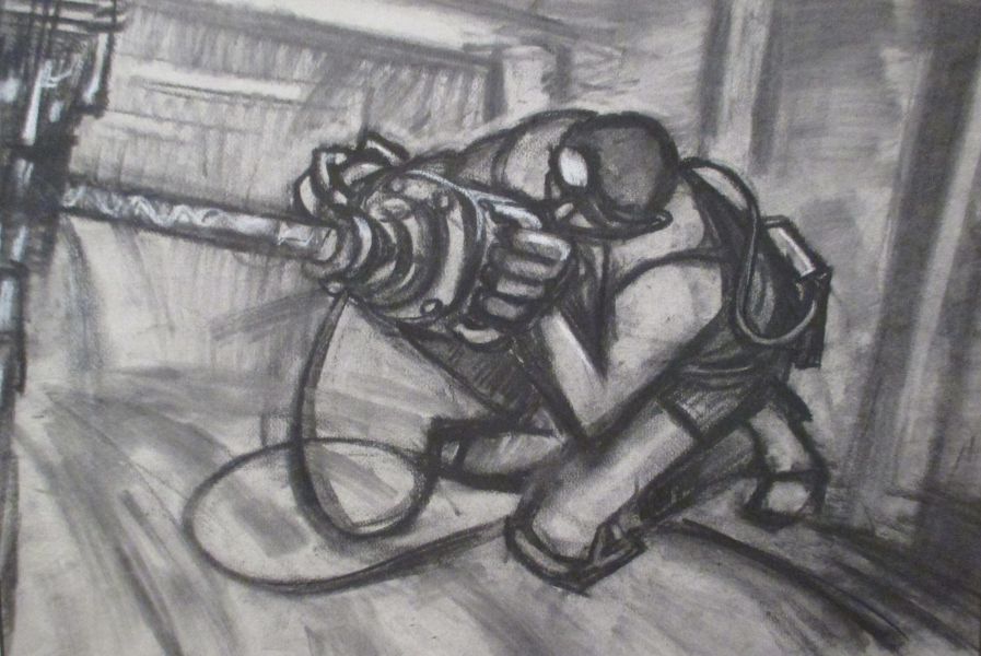 painting by artist Norman Cornish, Pit Painter school