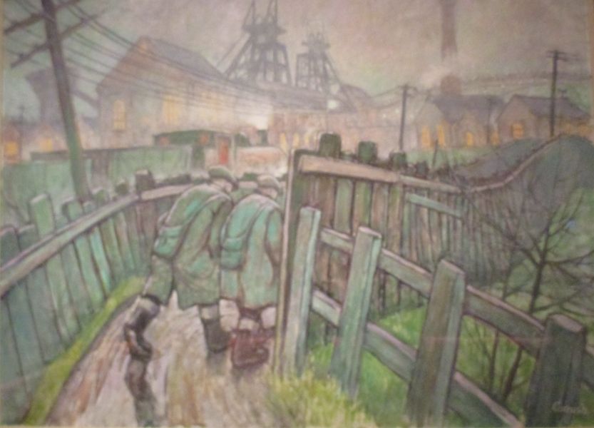 painting by artist Norman Cornish, Pit Painter school