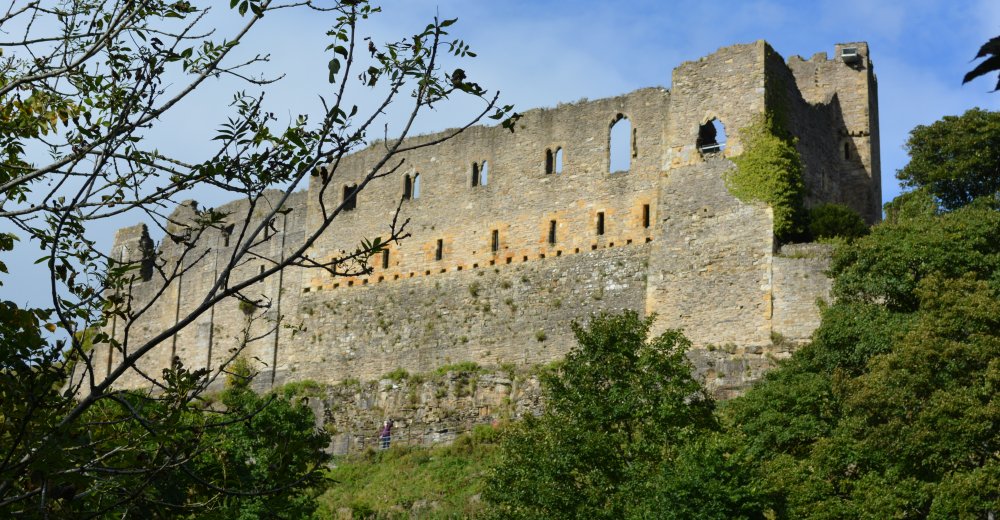 walls of the great hall of Richmond Castle.