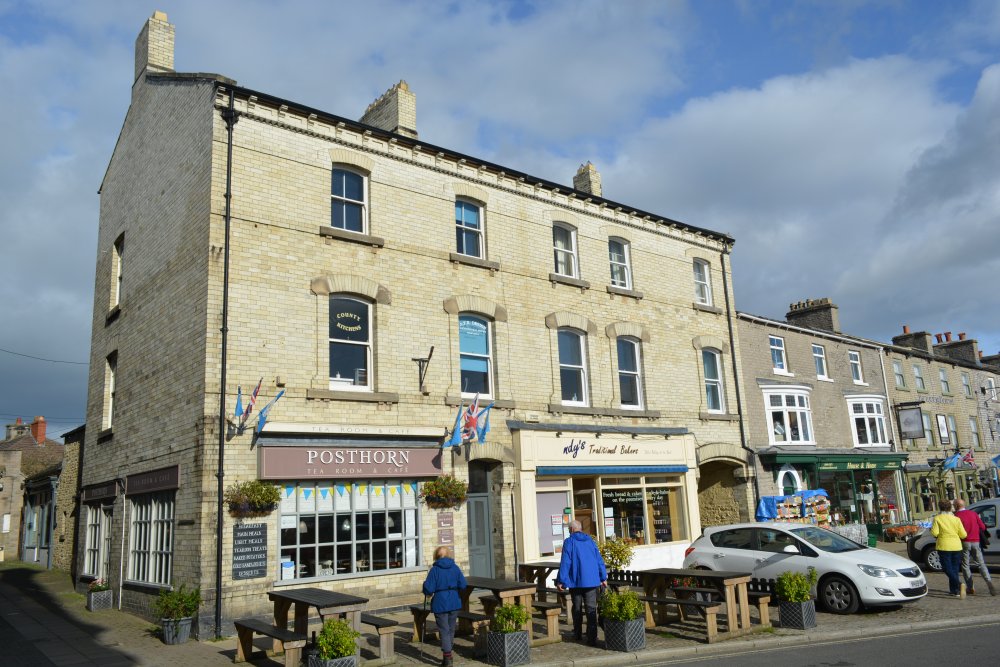 Posthorn Cafe in Leyburn Leyburn Shawl Circular walk, North Yorkshire, England