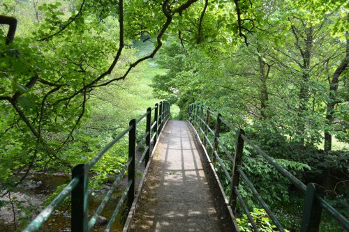 bridge over the River Balder circular walk Cotherstone Romaldkirk River Tees Co. Durham, England