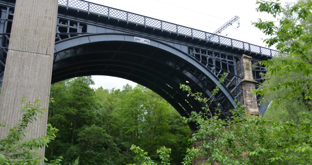 The Ouseburn viaduct carries the East Coast mainline over the Ouseburn Valley, Newcastle