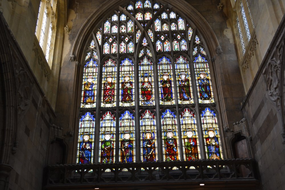 The west window of St Mary's Church, Beverley