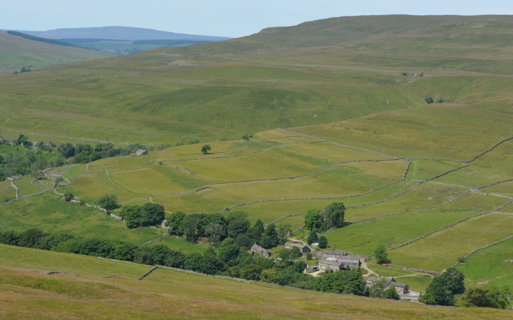 Linear walk up Buckden Pike, Yorkshire Dales National Park, North Yorkshire