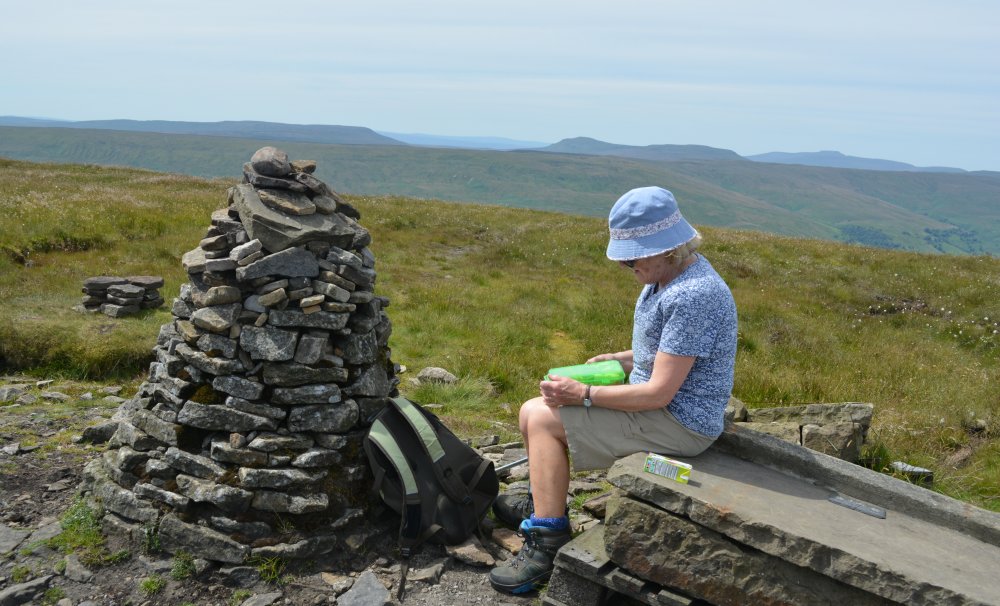 Linear walk up Buckden Pike, Yorkshire Dales National Park, North Yorkshire