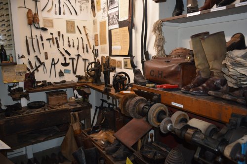 Local trade workshop exhibits Beck Isle Museum. Pickering, North Yorkshire