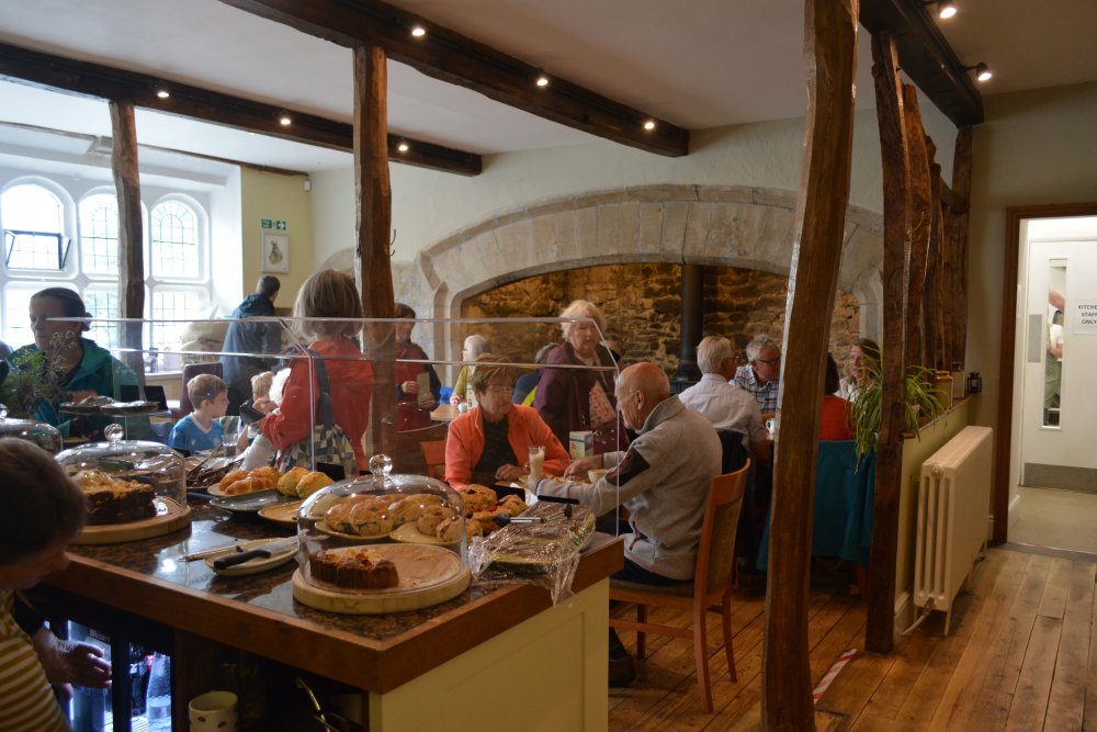 The cafe in The  Folly House Museum, Settle, North Yorkshire Dales