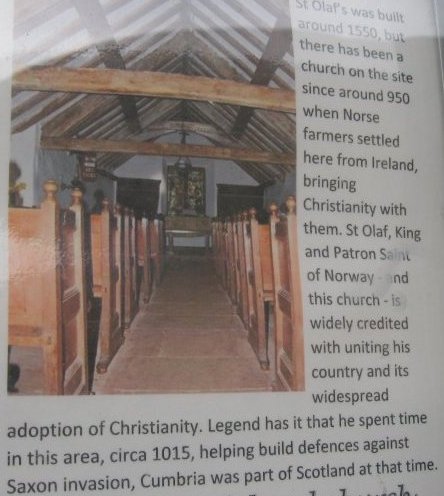 History of St Olaf's Church, Wasdale, Cumbria, Lake District, England