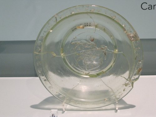 Roman glass dish or bowl? Cambridge Museum of Archaeology and Anthropology