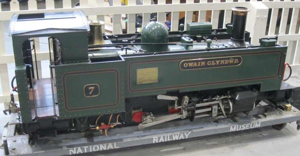 a large scale model of 7 OWAIN GLYNDWR in York NRM (May 2024)