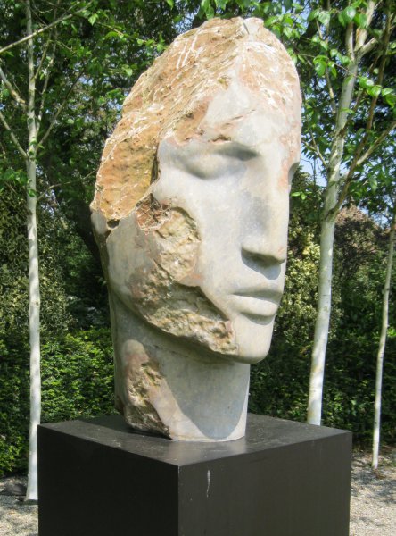 Emily Young (b. 1951), Still Dancer I, Dolmitic Limestone Thirsk Hall Sculpture Garden, North Yorkshire, England