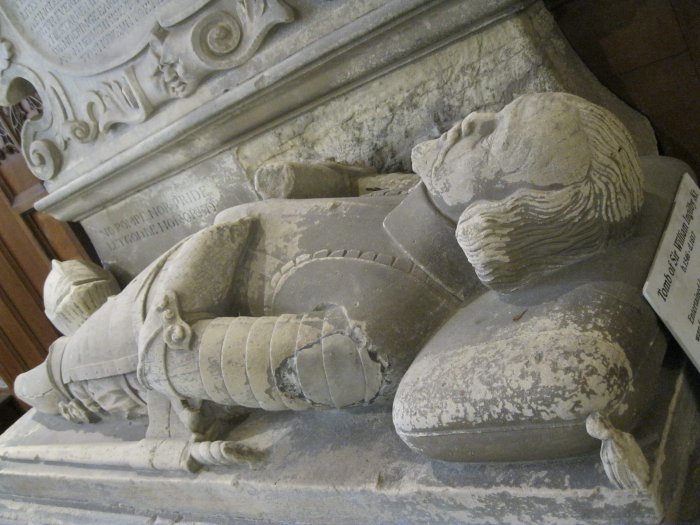 The tomb of Sir William Ingilby (1546-1617) in All Saints Church, Ripley, North Yorkshire, England
