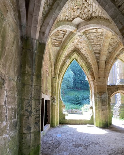 A landcscape painter's prespective Peter Hicks artist exhibition Fountains Abeey old mill 