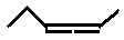 hexa-2,3-diene, 2,3-hexadiene skeletal formula isomer of C6H10