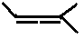 2-methylpenta-2,3-diene, 2-methyl-2,3-pentadiene skeletal formula isomer of C6H10