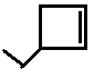 3-ethylcyclopentene, 3-ethylcyclopent-1-ene skeletal formula isomer of C6H10
