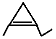 1-ethyl-2-methylcyclopropene, 1-ethyl-2-methylcycloprop-1-ene skeletal formula isomer of C6H10