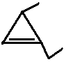 1-ethyl-3-methylcyclopropene, 1-ethyl-3-methylcycloprop-1-ene skeletal formula isomer of C6H10