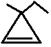 3-ethyl-3-methylcyclopropene, 3-ethyl-3-methylcycloprop-1-ene skeletal formula isomer of C6H10